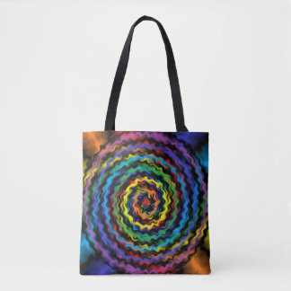 Een kleurrijke detonatie tote bag