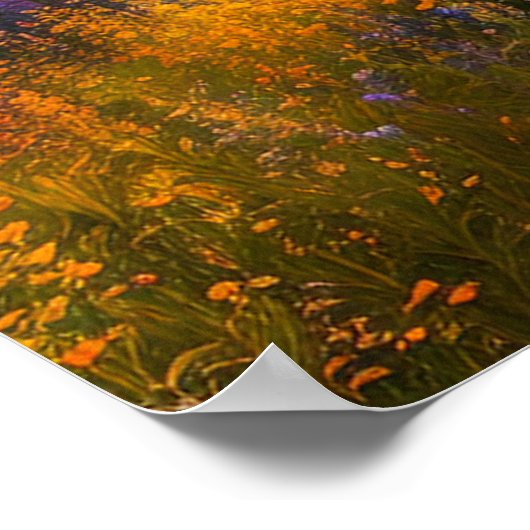 Een kleurrijke dromer op Sunset Poster (Hoek)