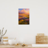 Een kleurrijke dromer op Sunset Poster (Keuken)