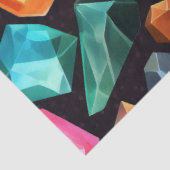 Een Kleurrijke Edelsteen Serie Ontwerp 3 Tissuepapier (Detail)