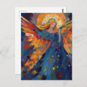 Een kleurrijke engel briefkaart (Voorkant / Achterkant)