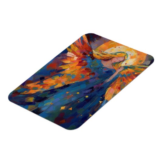 Een kleurrijke engel magneet (Linkerzijde)