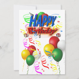 Een kleurrijke gelukkige verjaardag