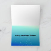 Een kleurrijke haai Fun Happy Birthday Kaart (Binnen)