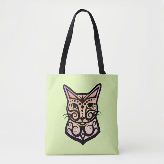Een kleurrijke kat #1 tote bag (Voorkant)