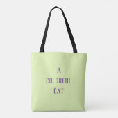 Een kleurrijke kat #1 tote bag (Achterkant)