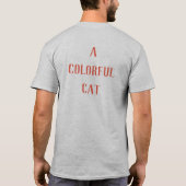 Een kleurrijke kat 3 t-shirt (Achterkant)