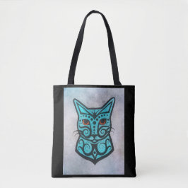 Een kleurrijke kat 3 tote bag