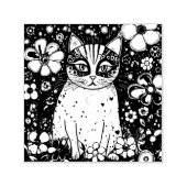 Een kleurrijke kat  zelfinktende stempel (Design)