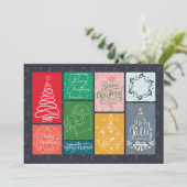 Een Kleurrijke Kerstkaart (Staand voorkant)