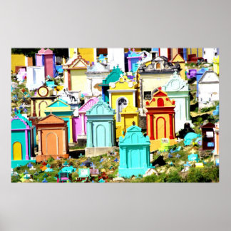 Een kleurrijke manier om te gaan poster