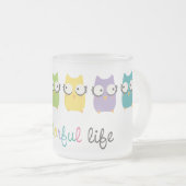 Een kleurrijke mok of glas (Voorkant rechts)