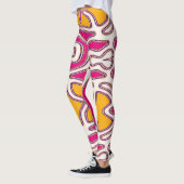 Een kleurrijke naadloze "Ratti_Creative_Arts" Legg Leggings (Links)