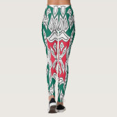 Een kleurrijke naadloze "Ratti_Creative_Arts" Legg Leggings (Achterkant)
