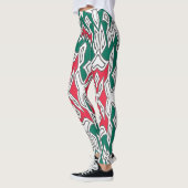 Een kleurrijke naadloze "Ratti_Creative_Arts" Legg Leggings (Links)