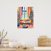 Een kleurrijke Nook Matisse stijl Poster (Keuken)