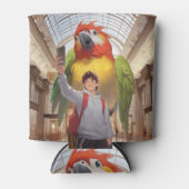 Een kleurrijke ontmoeting - Reuzenpapegaai in het  Blikjeskoeler (Voorkant)