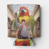 Een kleurrijke ontmoeting - Reuzenpapegaai in het  Blikjeskoeler (Achterkant)