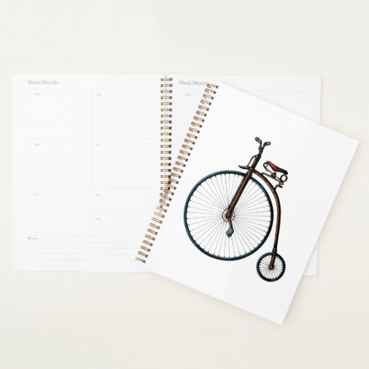 Een kleurrijke Penny Farthing Planner (Display)