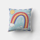 Een Kleurrijke Regenboog Kussen (Achterkant)