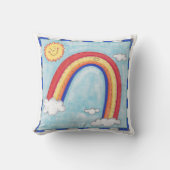 Een Kleurrijke Regenboog Kussen (Voorkant)