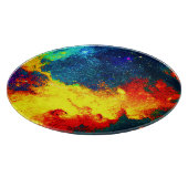 Een kleurrijke reis door het universum. Bestel nu Snijplank (Hoek)