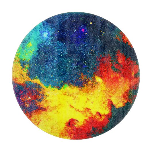 Een kleurrijke reis door het universum. Bestel nu Snijplank (Voorkant)