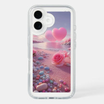 Een kleurrijke roze iPhone 16 hoesje hoes