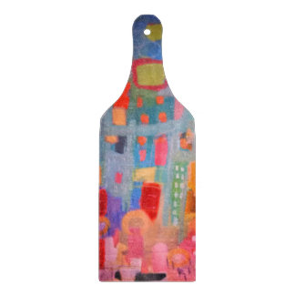 Een kleurrijke snijplank