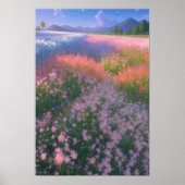 Een kleurrijke symfonie van bloemen poster (Voorkant)