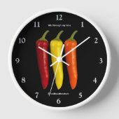 Een kleurrijke trio van bananenpaprika's (Voorkant)