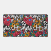 Een kleurrijke tuin bureaumat (Voorkant)