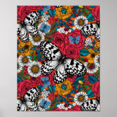 Een kleurrijke tuin poster (Voorkant)