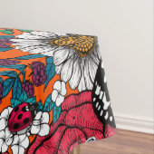 Een kleurrijke tuin tafelkleed (Voorbeeld)