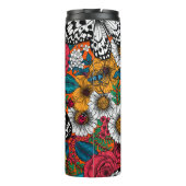 Een kleurrijke tuin thermosbeker (Achterkant)