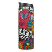 Een kleurrijke tuin thermosbeker (Geroteerd rechts)