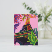 Een kleurrijke viering van de Eiffeltoren Briefkaart (Staand voorkant)