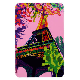 Een kleurrijke viering van de Eiffeltoren Magneet