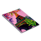 Een kleurrijke viering van de Eiffeltoren Notitieboek (Rechterzijde)