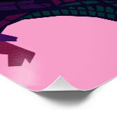 Een kleurrijke viering van de Eiffeltoren Perfect Poster (Hoek)