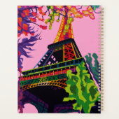 Een kleurrijke viering van de Eiffeltoren Planner (Achterkant)