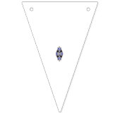 Een kleurrijke wand sticker met een ingewikkelde p vlaggetjes (Tweede vlag)