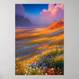 Een kleurrijke weide serenade poster