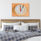 een klok gemaakt van piadina gewikkeld canvas prin afdruk (Insitu (Slaapkamer))