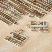 Een  klokvormer legpuzzel (Zijkant)