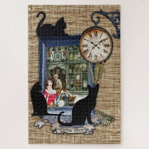 Een  klokvormer legpuzzel