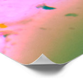 Een klonter van kleurrijke abstracte olie, geverfd poster (Hoek)