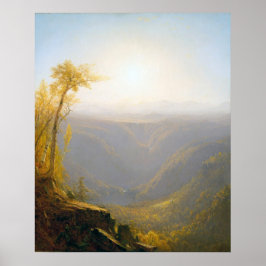 Een kloof in de bergen poster