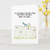 Een knaller in het Camp Wenskaart Kaart (Gele Bloem)