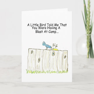 Een knaller in het Camp Wenskaart Kaart